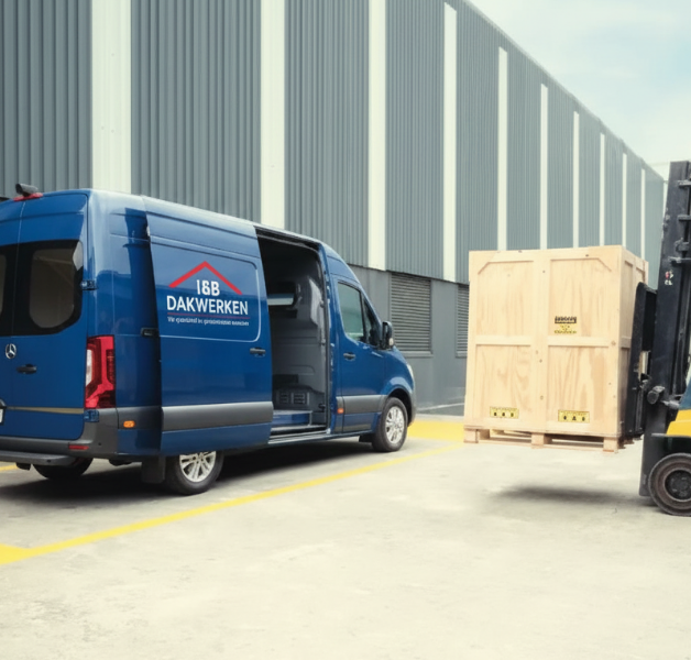 I&B Dakwerken Team - Ervaren Dakdekkers aan het werk op hellend dak